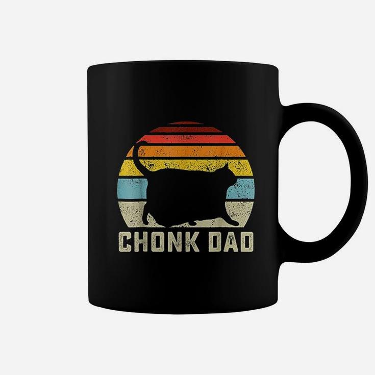 Chonk Cat Dad Scale Meme Funny Retro Style Daddy Cats Memes Coffee Mug