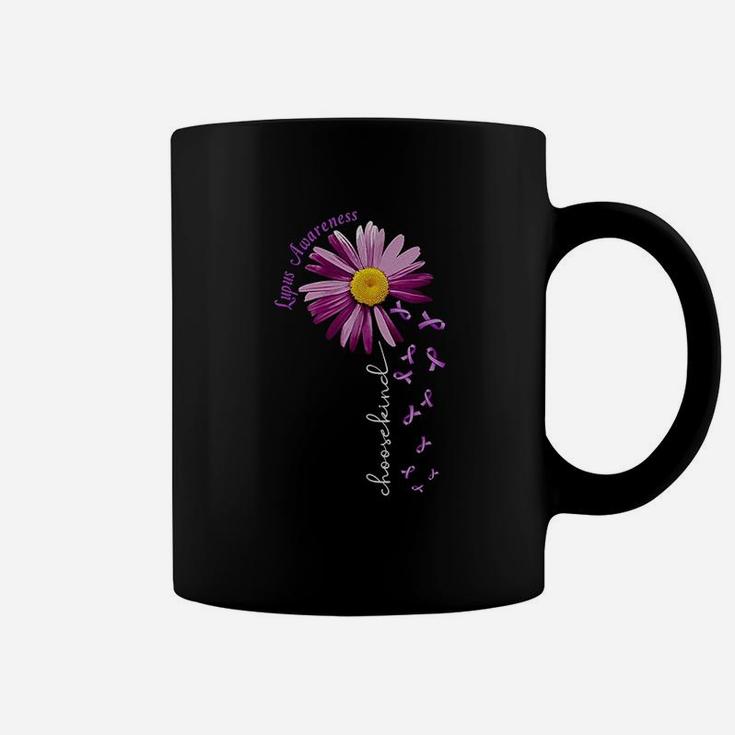 Choose Kind Lupus Awareness Gift Purple Ribbon Coffee Mug