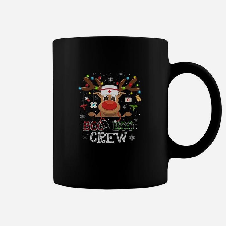 Christmas Boo Boo Crew Reindeer Nurse Buffalo Plaid Nurse Coffee Mug