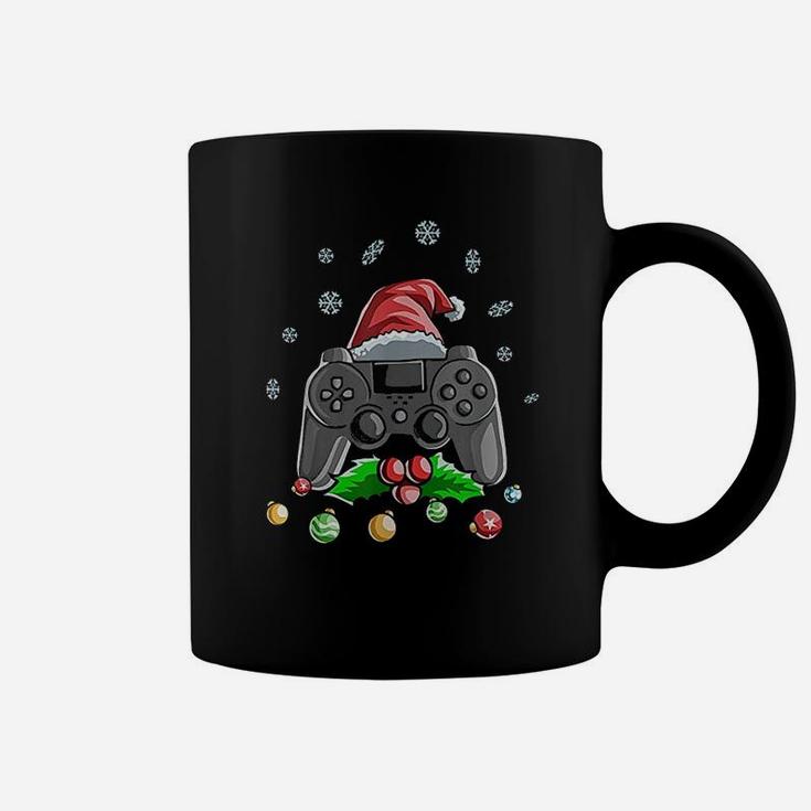 Christmas Gamer Video Game Santa Hat Coffee Mug