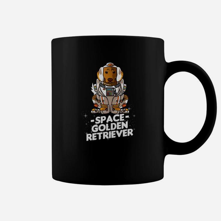 Christmas Golden Retriever Space Suit Dad Mom Gift Dog Shirt Coffee Mug