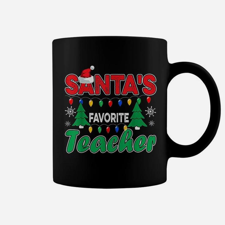 Christmas Santas Favorite Teacher Coffee Mug