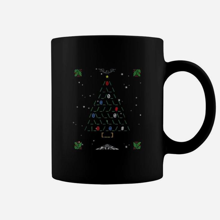 Christmas Tree Made Of Code Gift For A Programmer Coffee Mug