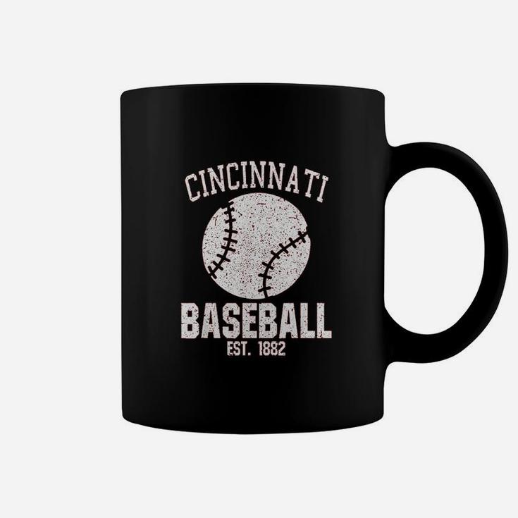 Cincinnati Baseball Fans Est 1882 Old Vintage Style Coffee Mug