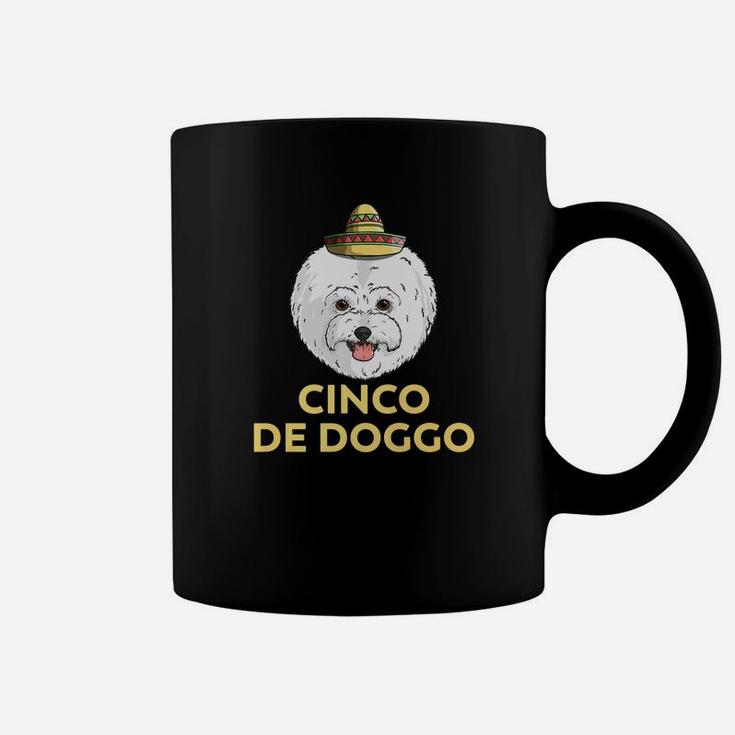 Cinco De Doggo Bichon Frise Dog Cinco De Mayo Mexican Coffee Mug