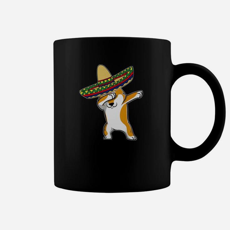 Cinco De Mayo Dabbing Corgi Dog Mexican Sombrero Gift Coffee Mug