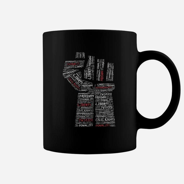 Civil Rights Power Fist Sweatshirt March For Justice Peace Coffee Mug