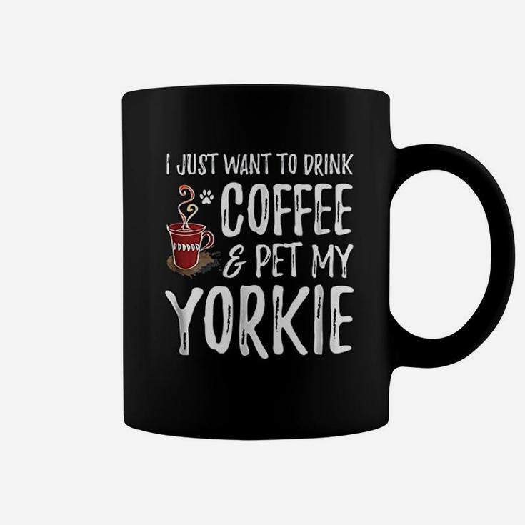 Coffee And Yorkie Funny Dog Mom Or Dog Dad Gift Idea Coffee Mug