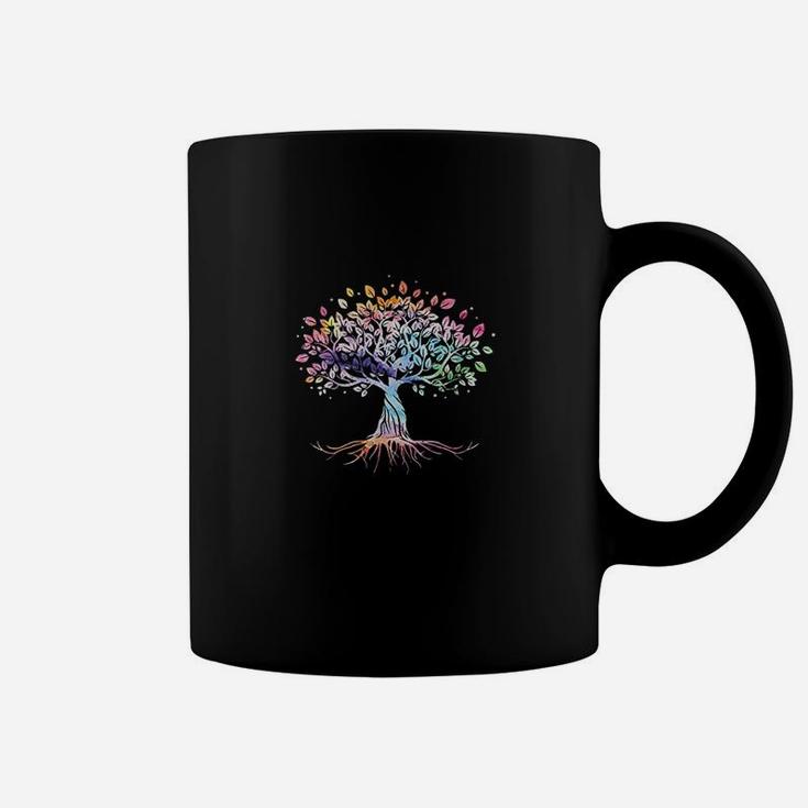 Colorful Life Is Really Good Vintage Unique Tree Art Coffee Mug