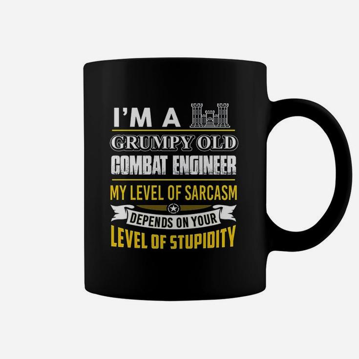 Combat Engineer Im A Grumpy Old Combat Engineer Coffee Mug