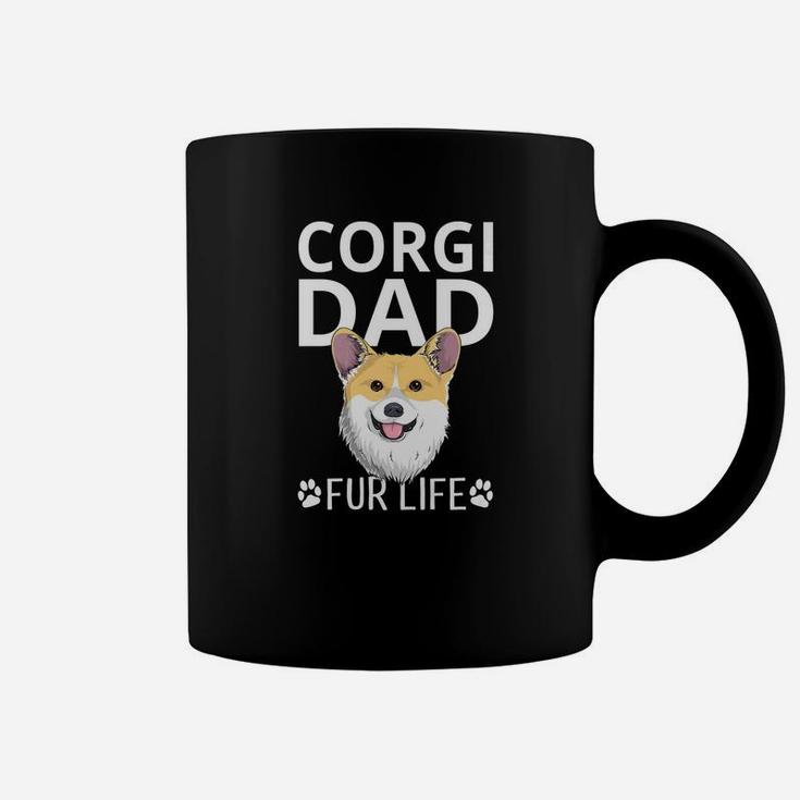 Corgi Dad Fur Life Dog Fathers Day Gift Pun Coffee Mug