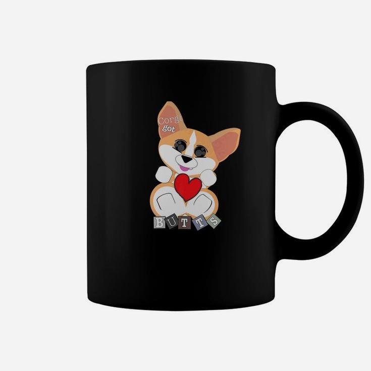 Corgi Got Butts Hearts Dog Gift Big Eyes Cute Coffee Mug