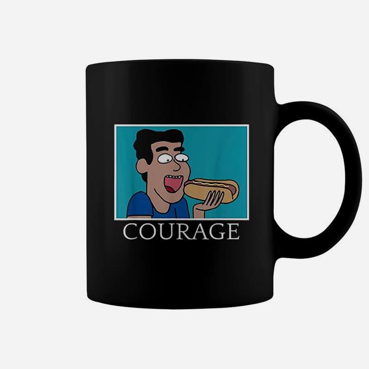Courage Hot Dog Coffee Mug