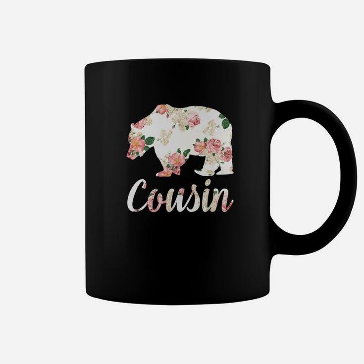 Cousin Bear Floral Family Christmas Matching Gift Coffee Mug
