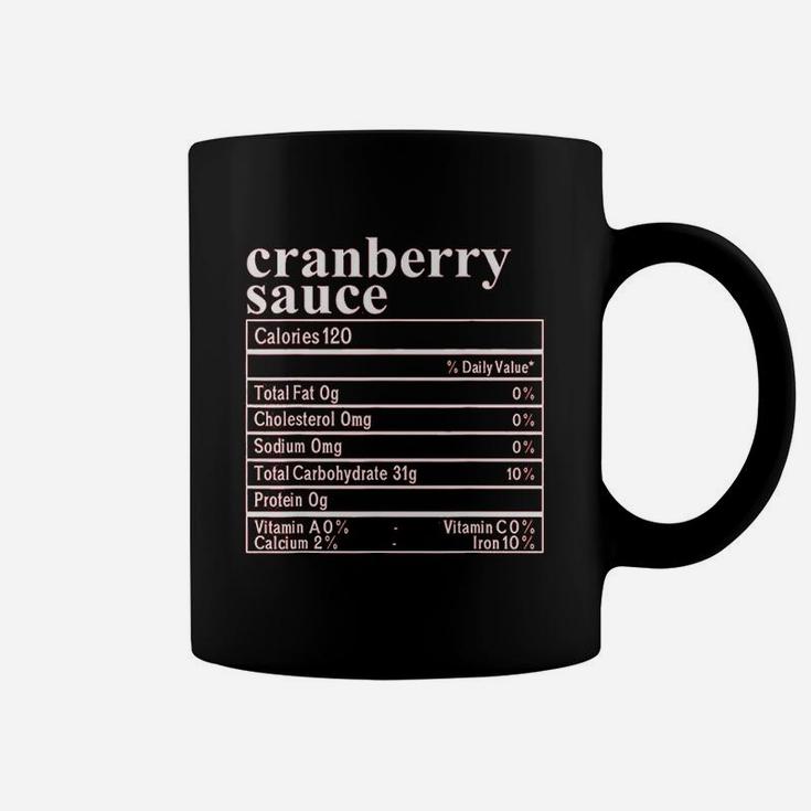 Cranberry Sauce Nutrition Costume Funny Thanksgiving Coffee Mug