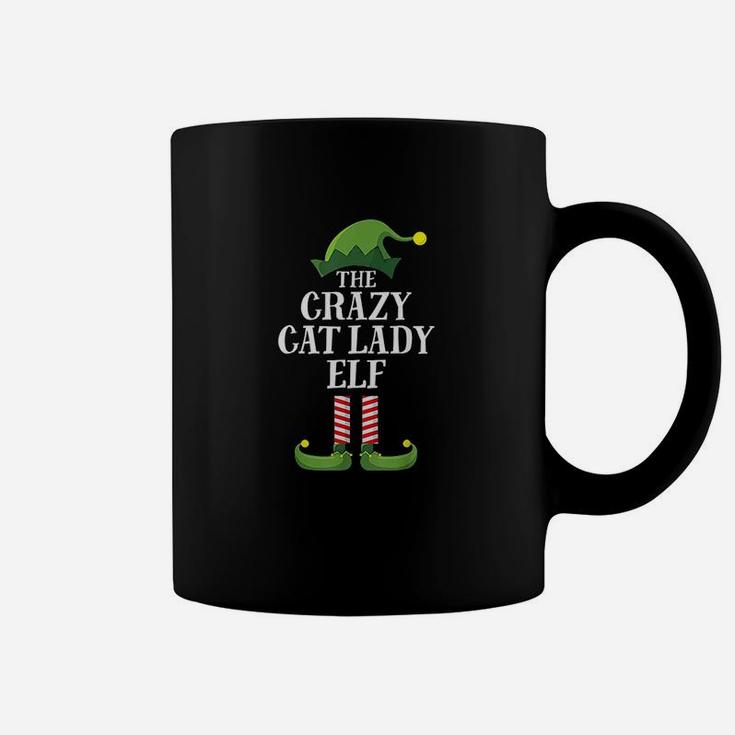 Crazy Cat Lady Elf Matching Family Group Christmas Party Coffee Mug