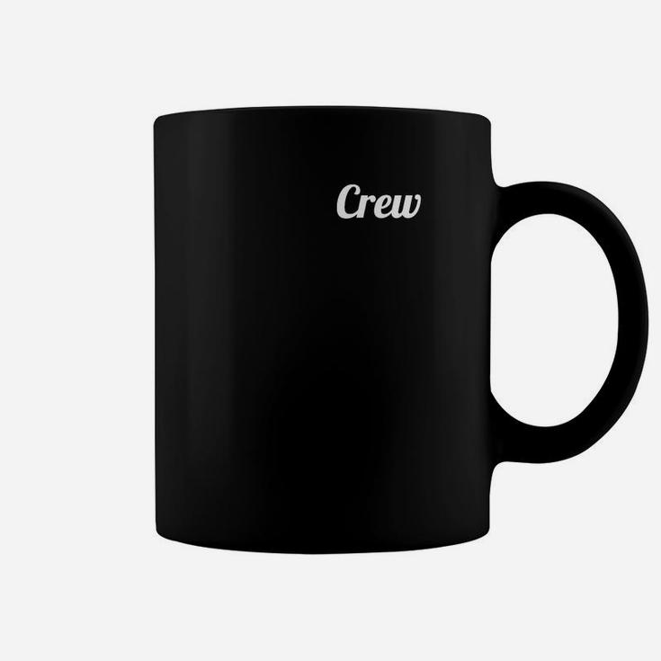 Crew-Aufschrift Unisex Tassen in Schwarz, Basic Style