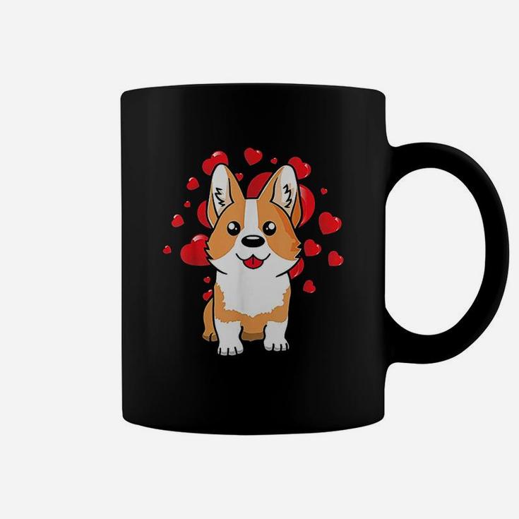 Cute Corgi Dog Valentines Day Love Heart Coffee Mug