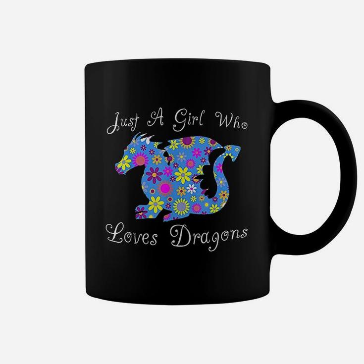 Cute Dragon Lover Gift Women | Just A Girl Who Loves Dragons Coffee Mug
