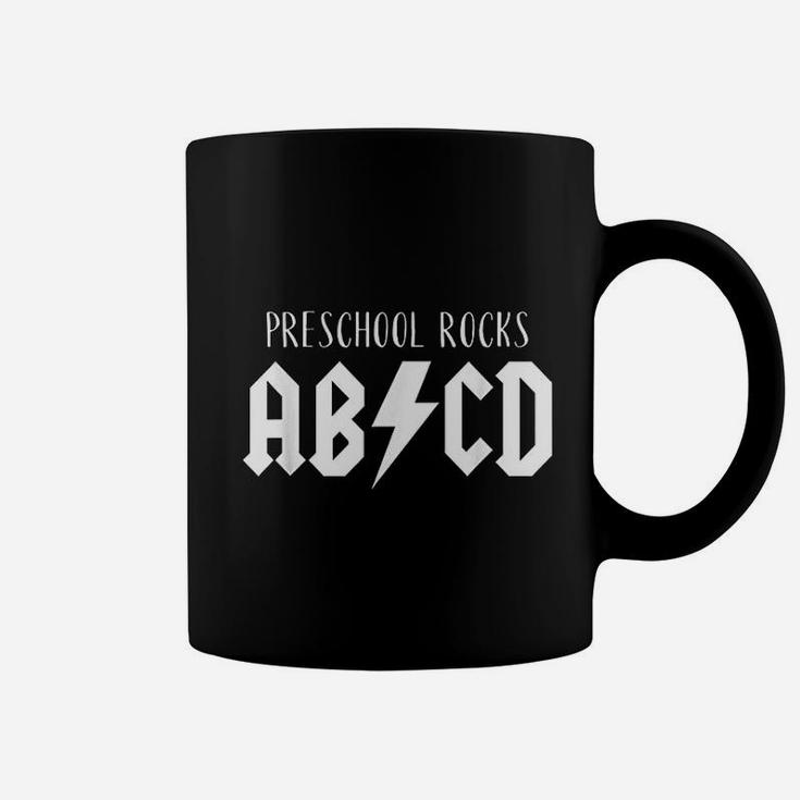 Cute Funny Gift For Teachers Abcd Rock Preschool Rocks Coffee Mug