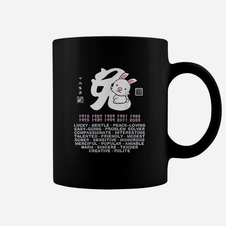 Cute Rabbit Chinese Zodiac Animal Personality Trait Coffee Mug