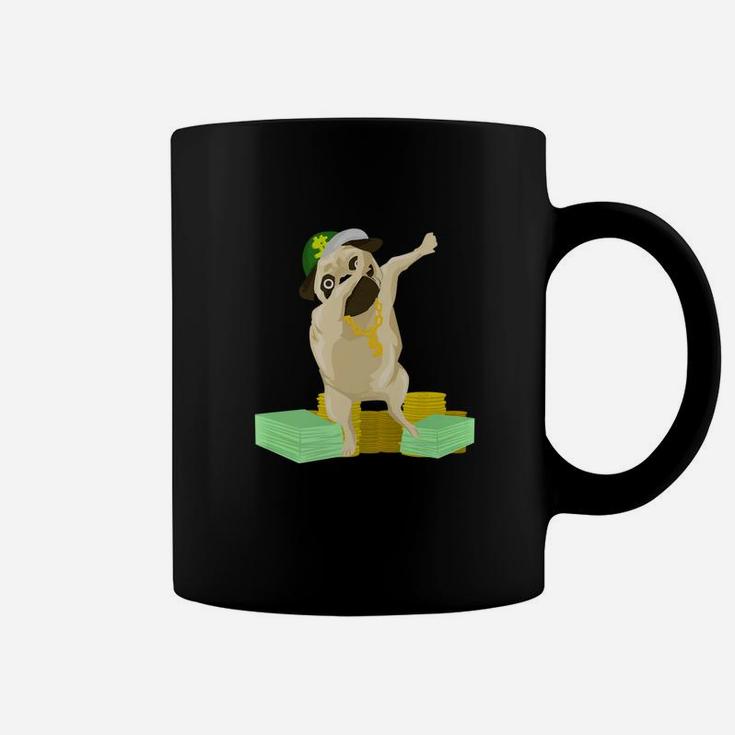 Dabbing Dollar Pug Funny Dog Lover Graphic Coffee Mug