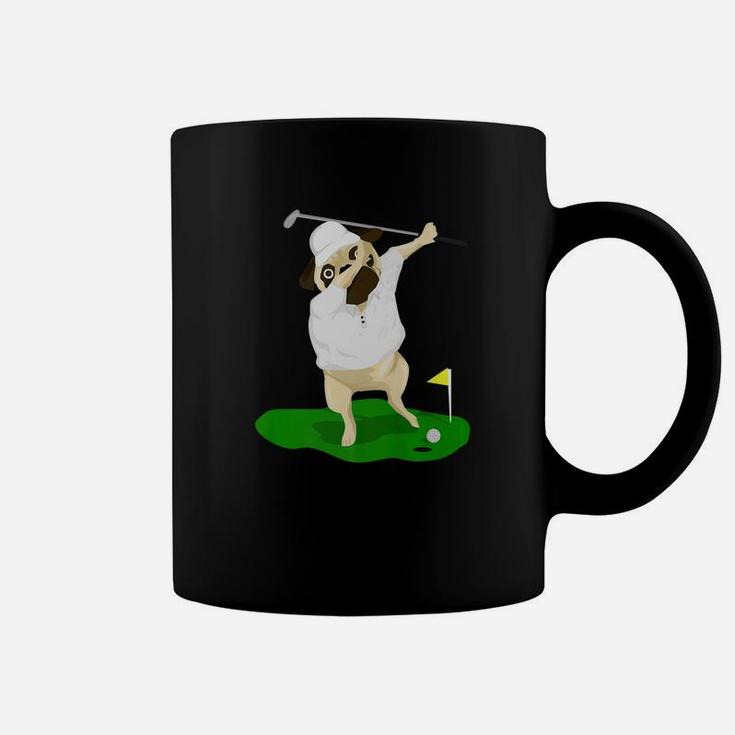 Dabbing Golfer Pug Funny Sports Golf Lover Coffee Mug