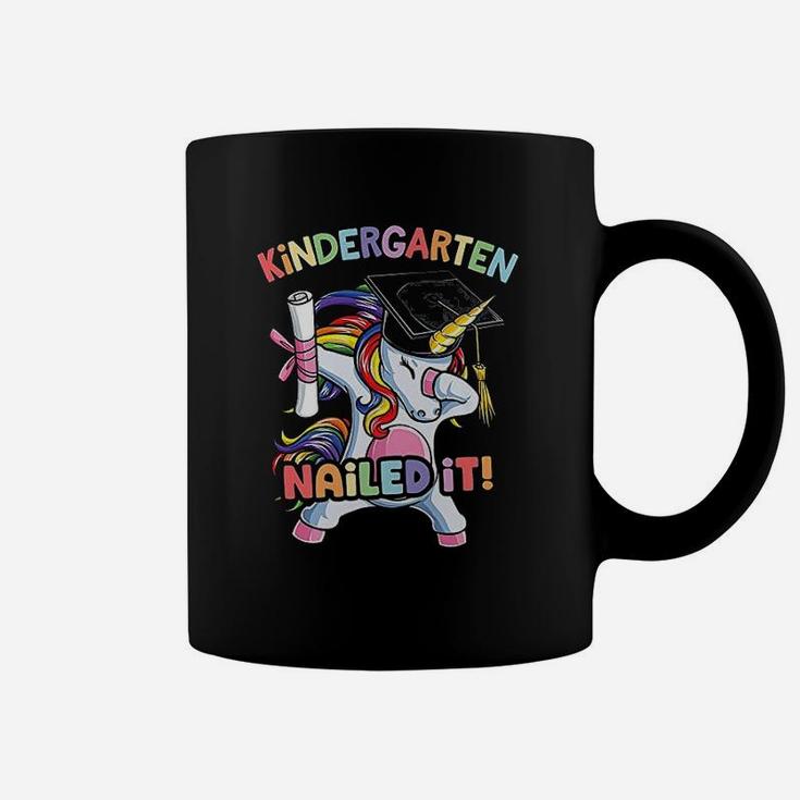 Dabbing Kindergarten Unicorn Graduation Class Nailed It Coffee Mug