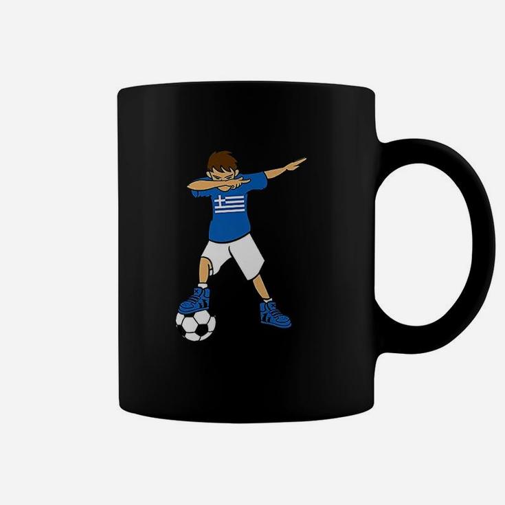 Dabbing Soccer Boy Greece Greeks Football Coffee Mug