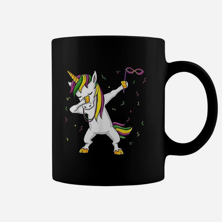 Dabbing Unicorn Mardi Gras Funny Girls Kids Dab Coffee Mug