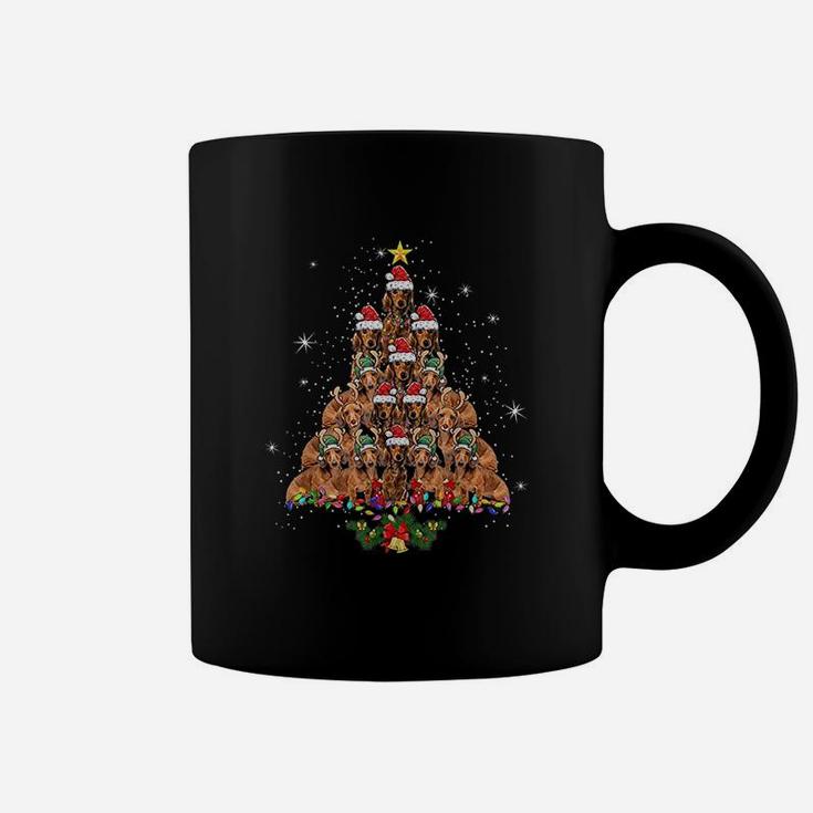 Dachshund Christmas Tree Dog Xmas Lights Pajamas Coffee Mug