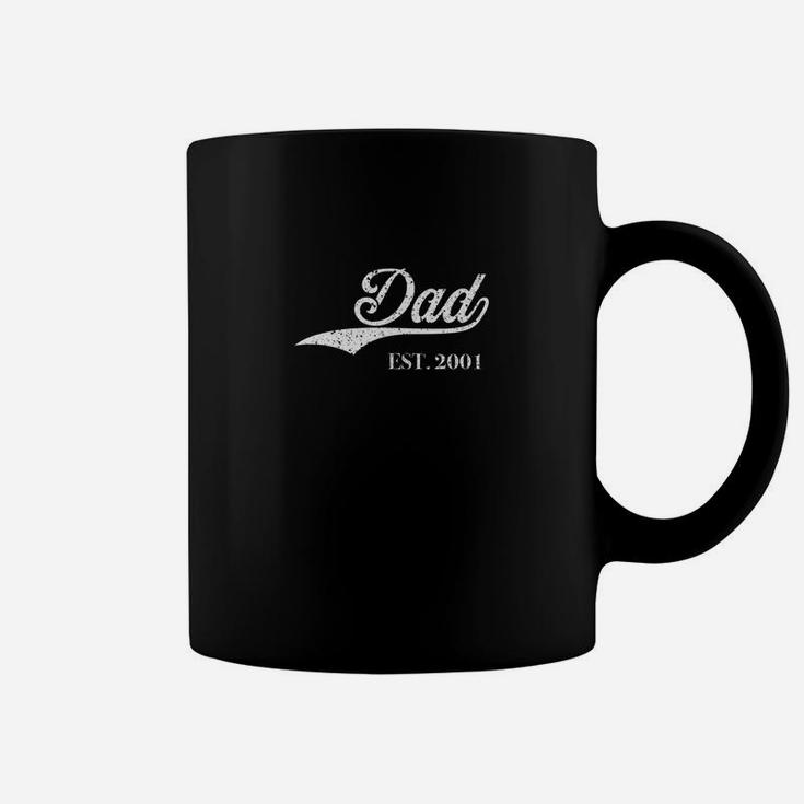 Dad Est2001 Perfect Fathers Day Great Gift Love Daddy Dear Premium Coffee Mug