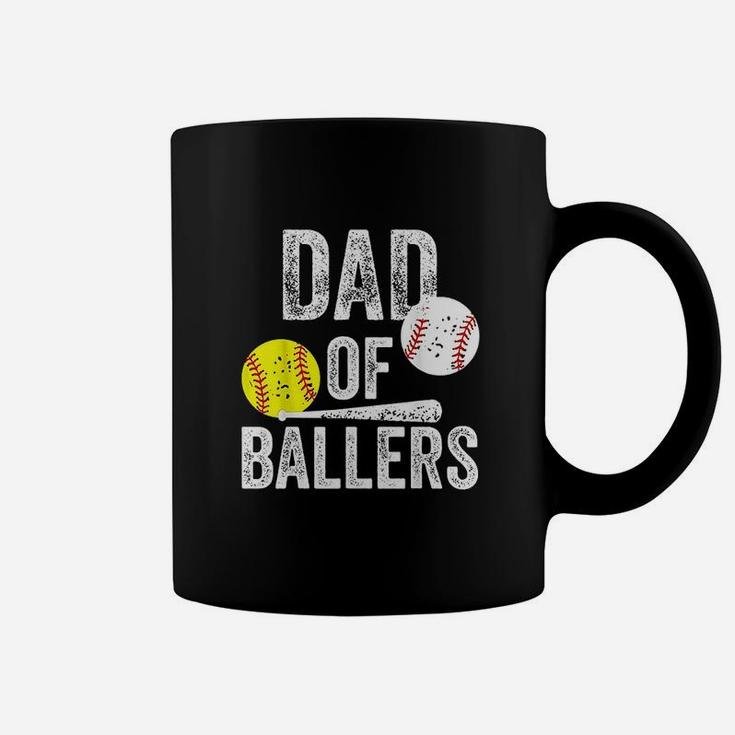 Dad Of Ballers Funny Baseball Softball Gift From Son Coffee Mug