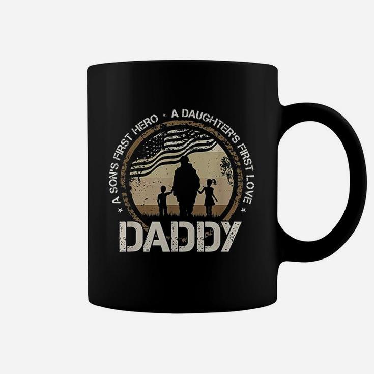 Daddy A Sons First Hero Daughters First Love Coffee Mug