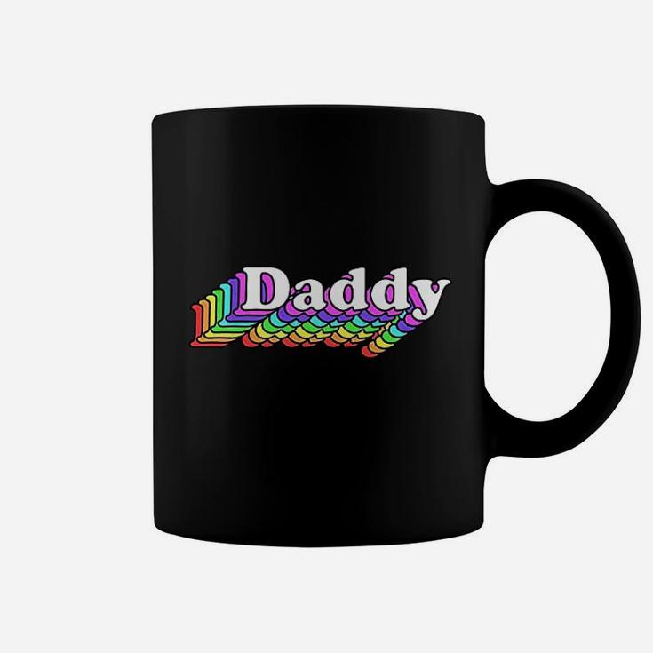 Daddy Gay Daddy Bear Retro Lgbt Rainbow Lgbtq Pride Coffee Mug