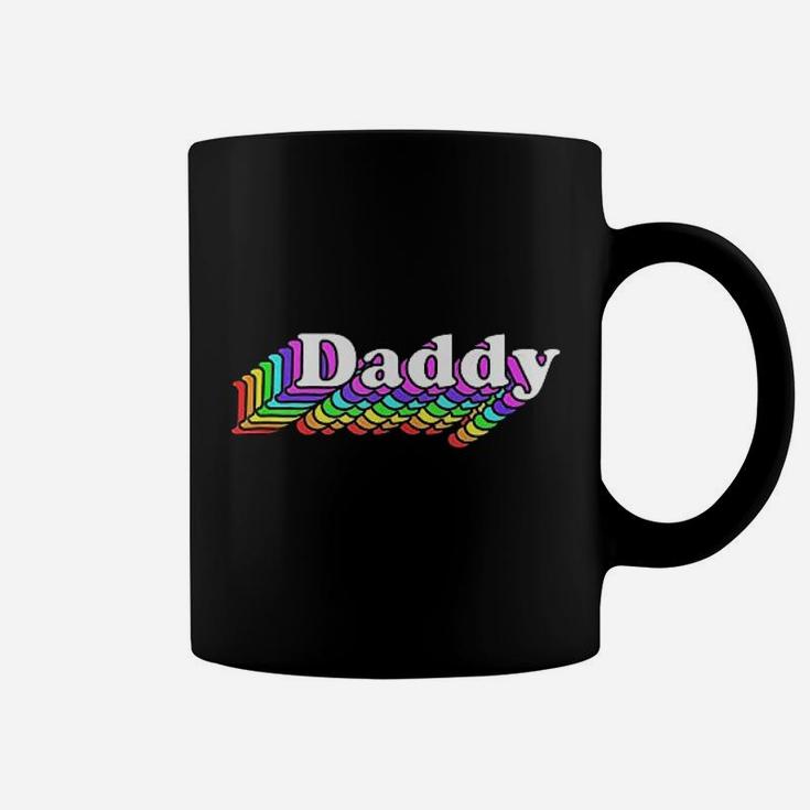 Daddy Retro Rainbow, best christmas gifts for dad Coffee Mug