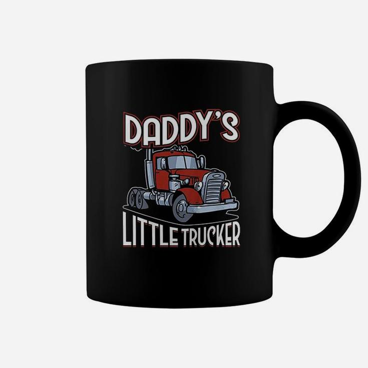 Daddys Little Trucker Truck Driver Dad Coffee Mug