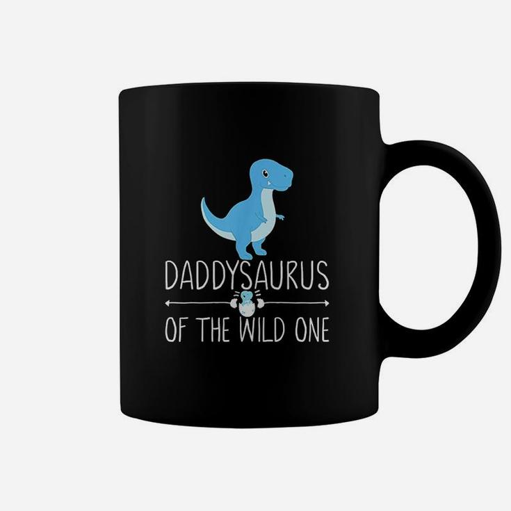 Daddysaurus Rex Daddy Dinosaur With Babysaurus Egg Cute Dads Coffee Mug