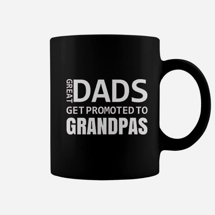 Dads Get Promoted To Grandpas Baby Announcement Gift Idea Fathers Day Coffee Mug