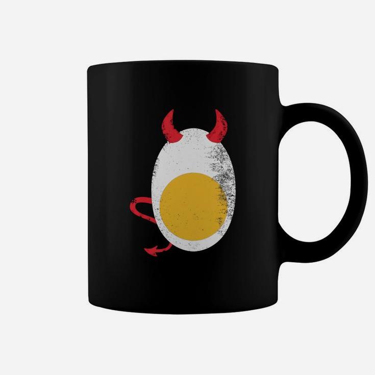 Deviled Egg Halloween Costume Tee With Vintage Texture Coffee Mug