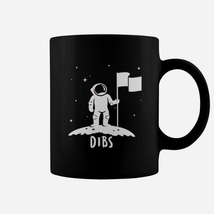 Dibs Flag On The Moon Astronaut Space Stars Funny Coffee Mug