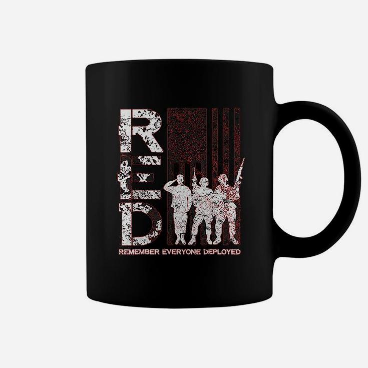 Distressed Red Friday Remember Everyone Deployed Coffee Mug