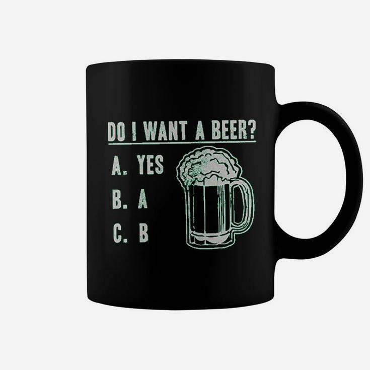 Do I Want A Beer Drinking Saint St Patricks Day Coffee Mug