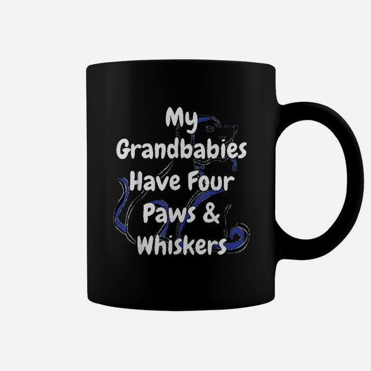 Dog And Cat Love My Grandbabies Have Four Paws And Whiskers Coffee Mug