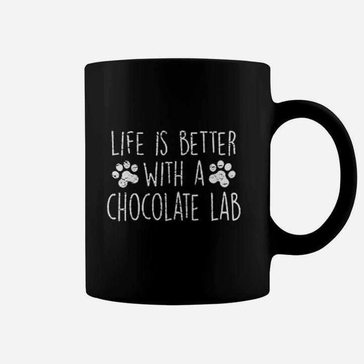 Dog Lover Gift Life Is Better With Chocolate Lab Coffee Mug