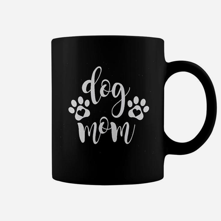 Dog Mom  Dog Paw Graphic Coffee Mug