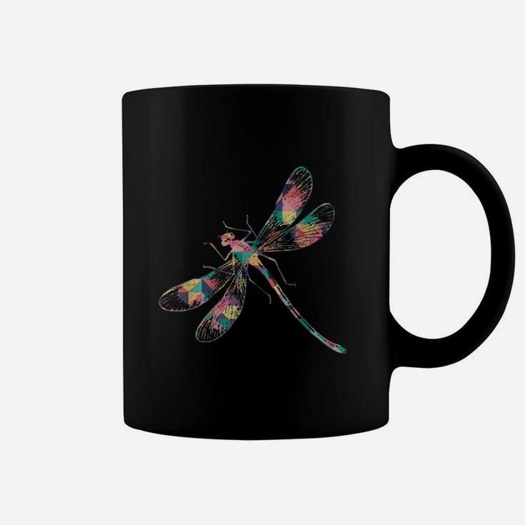 Dragonfly Vintage Colored Coffee Mug