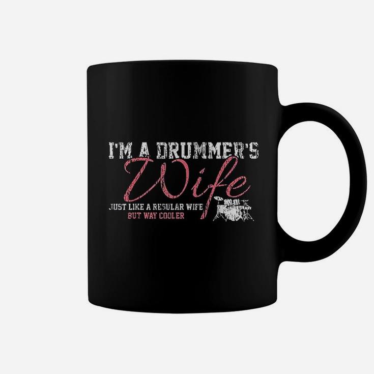 Drums Drummers Wife Vintage Gift Drum Lover Coffee Mug