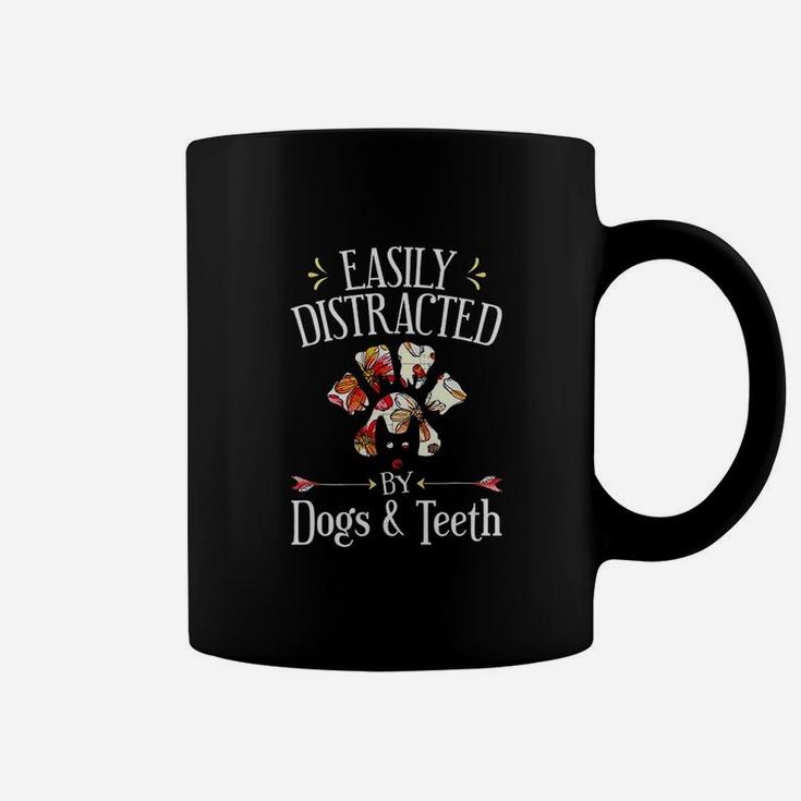 Easily Distracted By Dogs And th Dental Hygienist Student Coffee Mug
