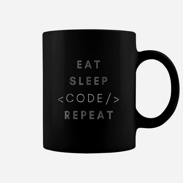 Eat Sleep Code Repeat Funny Programming Coding Gift Coffee Mug